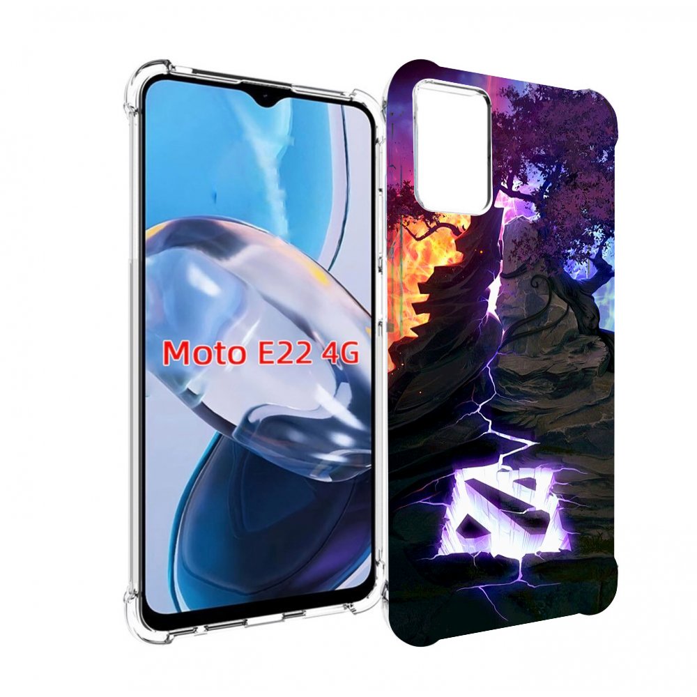 

Чехол MyPads dota 2 логотип для Motorola Moto E22 4G / E22i 4G, Прозрачный, Tocco