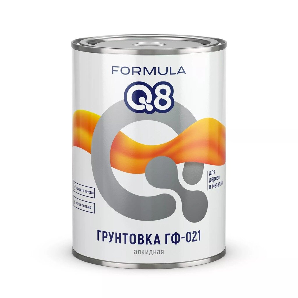 фото Грунтовка алкидная, formula q8, гф-021, красно-коричневая, 0.9 кг