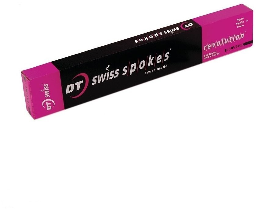 Спицы DT Swiss Revolution черные тянутые 2,0/1,5мм 281 мм 2 шт.