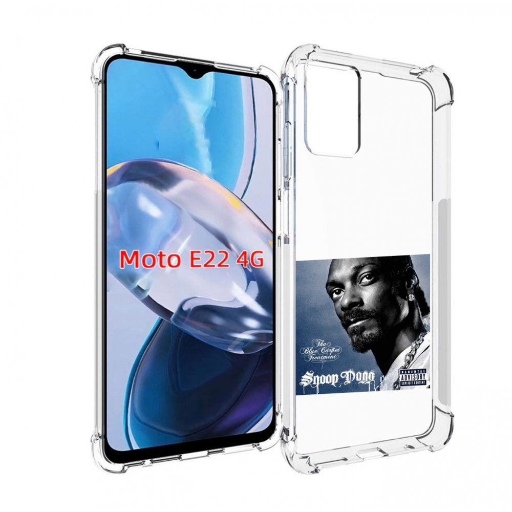 

Чехол MyPads Snoop Dogg THA BLUE CARPET TREATMENT для Motorola Moto E22 4G / E22i 4G, Прозрачный, Tocco