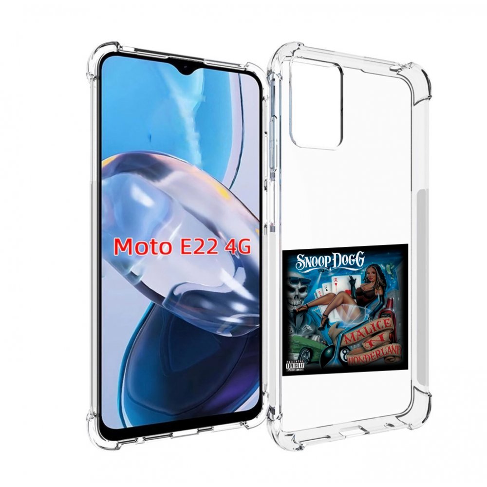 

Чехол MyPads Snoop Dogg MALICE N WONDERLAND для Motorola Moto E22 4G / E22i 4G, Прозрачный, Tocco