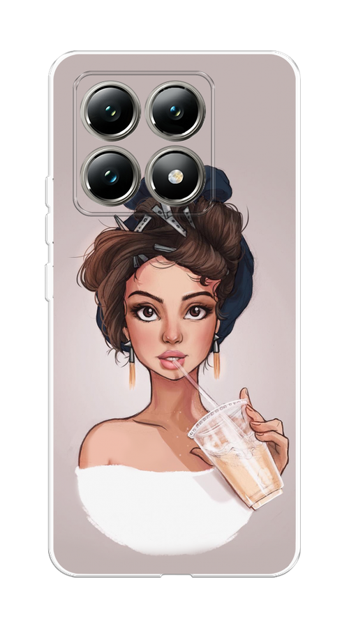 

Чехол на Xiaomi 14T "Девушка с фраппе", Серый, 322850-1