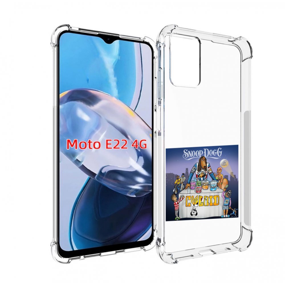 

Чехол MyPads Snoop Dogg COOLAID для Motorola Moto E22 4G / E22i 4G, Прозрачный, Tocco