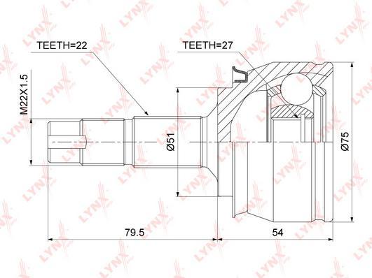 

ШРУС наруж.OPEL Corsa D 1.0-1.2 06>, FIAT Punto 1.2 03-12