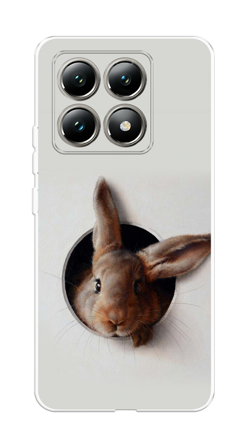

Чехол на Xiaomi 14T "Любопытный кролик", Серый;коричневый, 322850-1