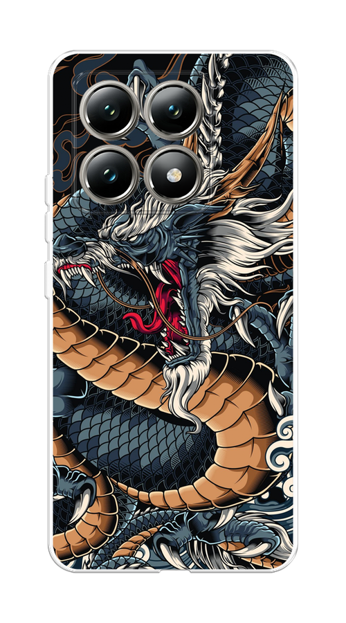 

Чехол на Xiaomi 14T "Japanese Dragon", Коричневый;черный;синий, 322850-1