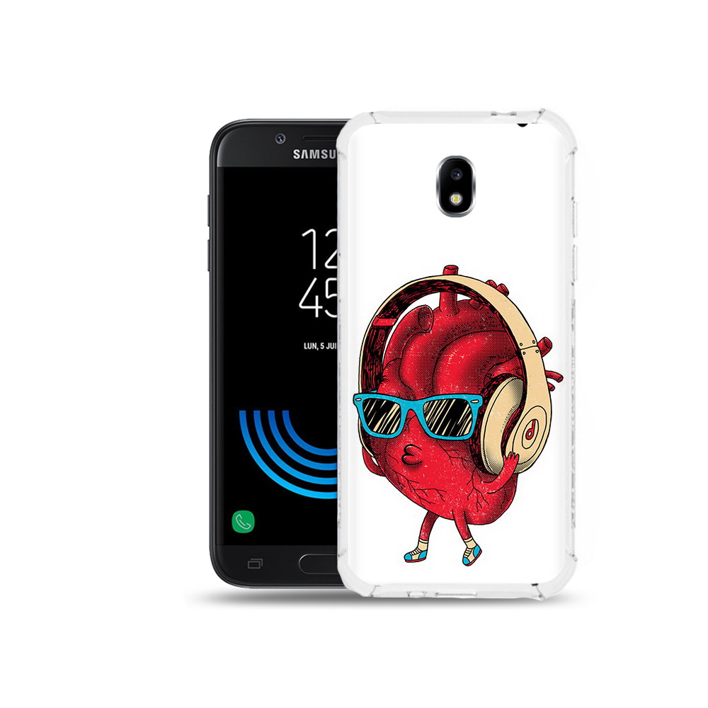 

Чехол MyPads Tocco для Samsung Galaxy J5 (2017) слушай сердце, Прозрачный, Tocco