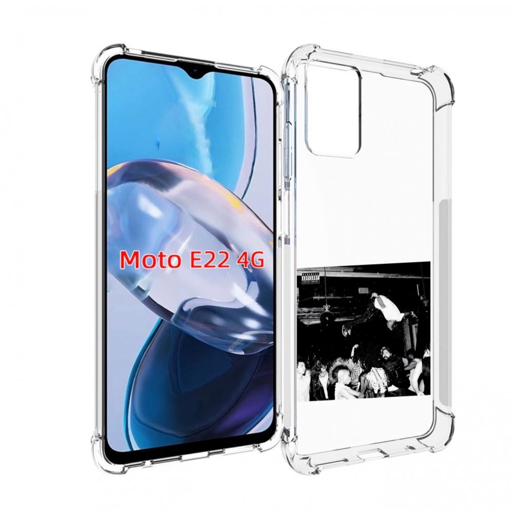 Чехол MyPads Playboi Carti - Die Lit для Motorola Moto E22 4G / E22i 4G