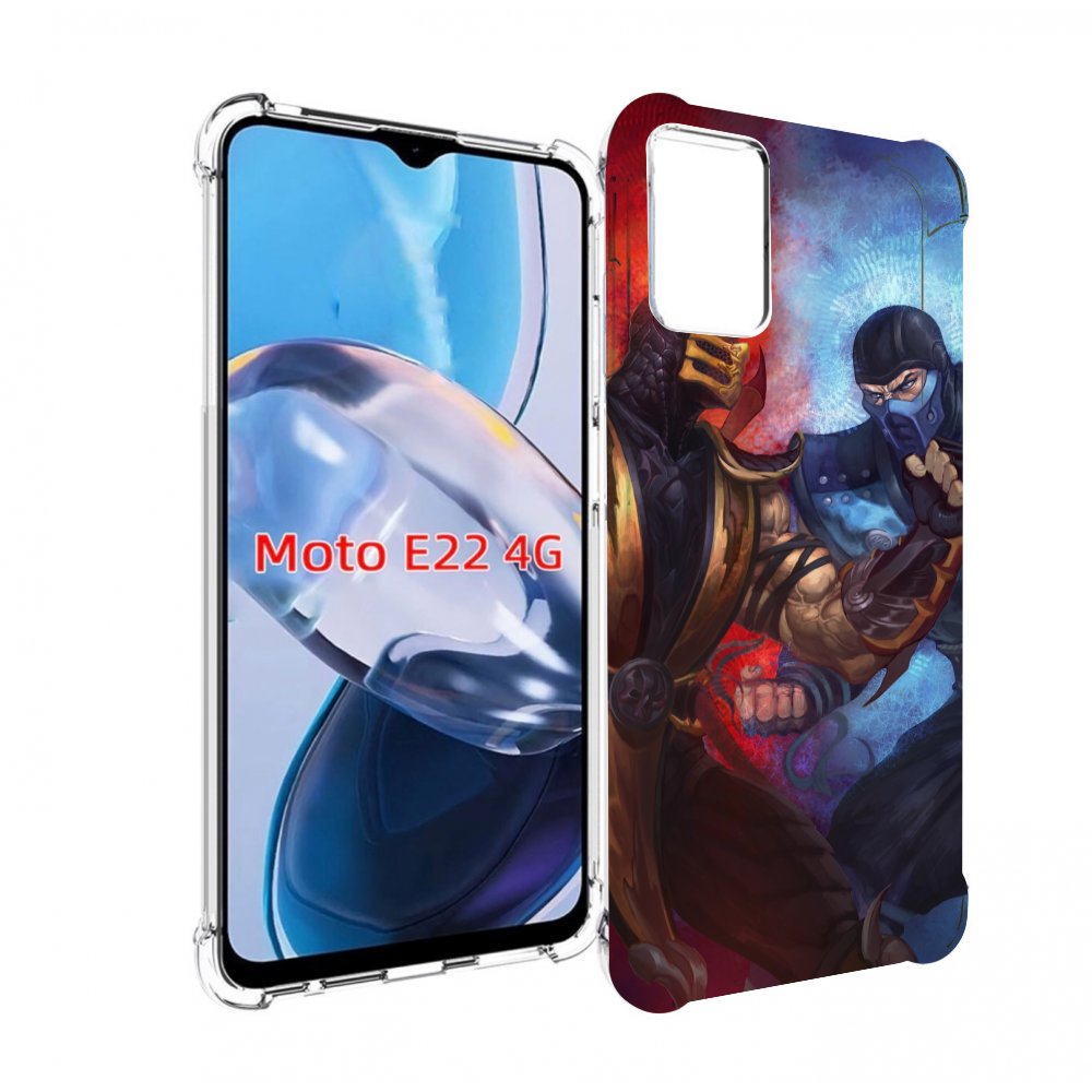 

Чехол MyPads Mortal Kombat art для Motorola Moto E22 4G / E22i 4G, Прозрачный, Tocco