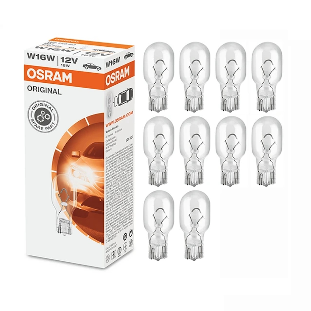 Комплект сигнальных ламп Osram W16W (16W 12V) Original Line 10шт