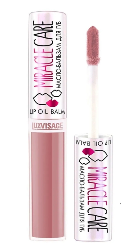 фото Масло-бальзам для губ luxvisage miracle care тон 101 powder rose 5,5гр.