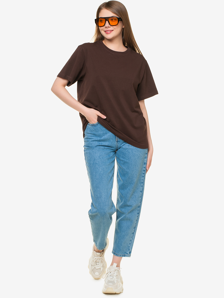 

Футболка женская Marmalato 1089-001 коричневая L, Коричневый, 1089-001