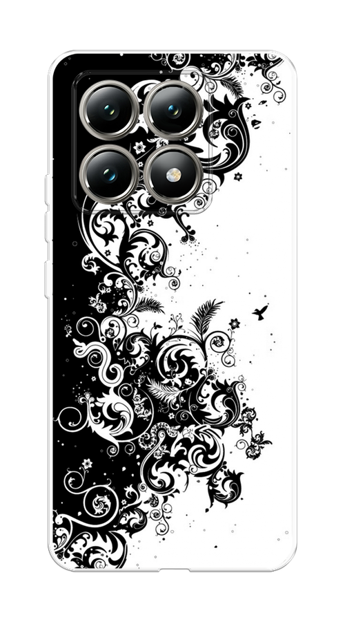 

Чехол на Xiaomi 14T "Черно белый узор", Белый;черный;серый, 322850-1