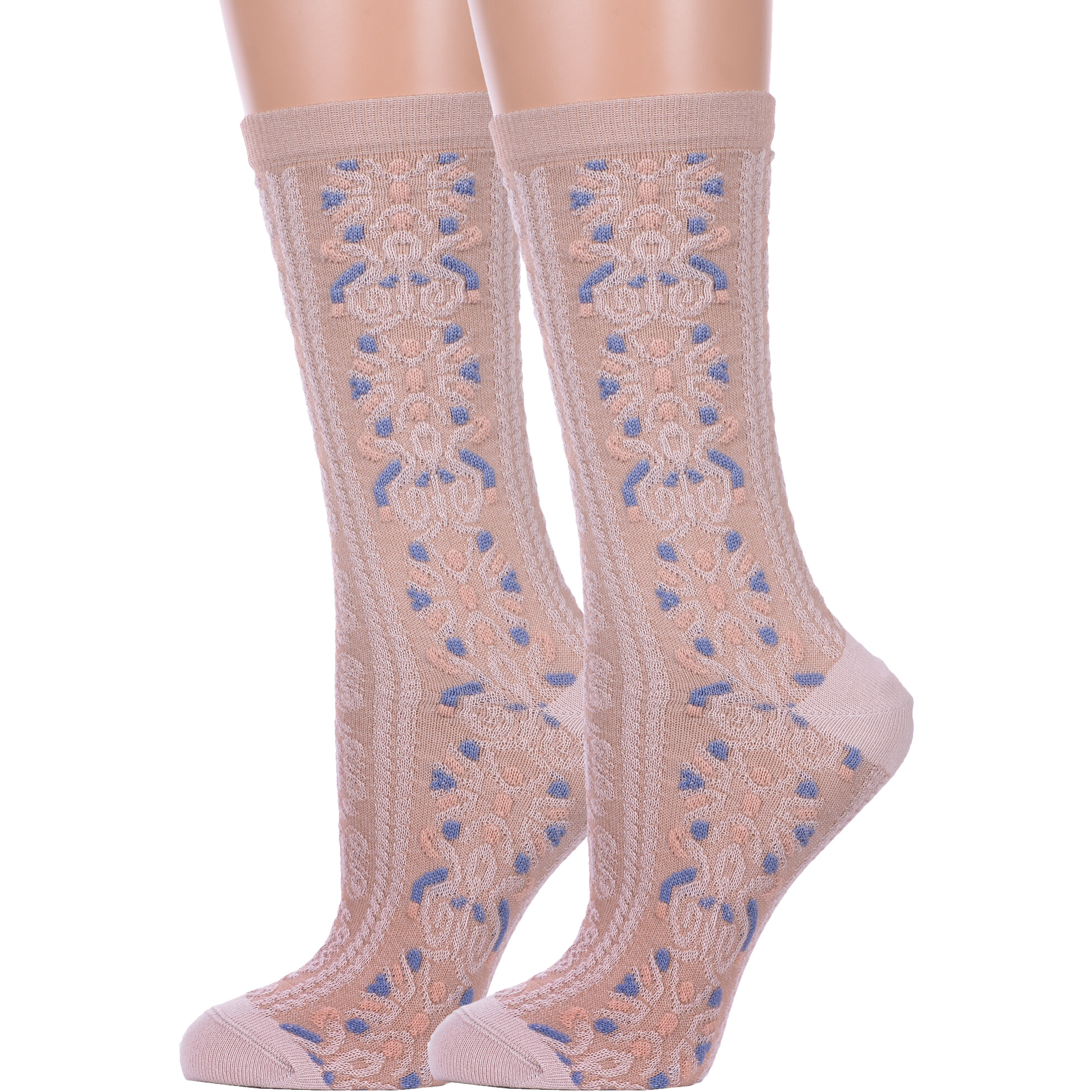 Комплект носков женских Брестский чулочный комбинат 2-20С1140 бежевых 25, 2 пары