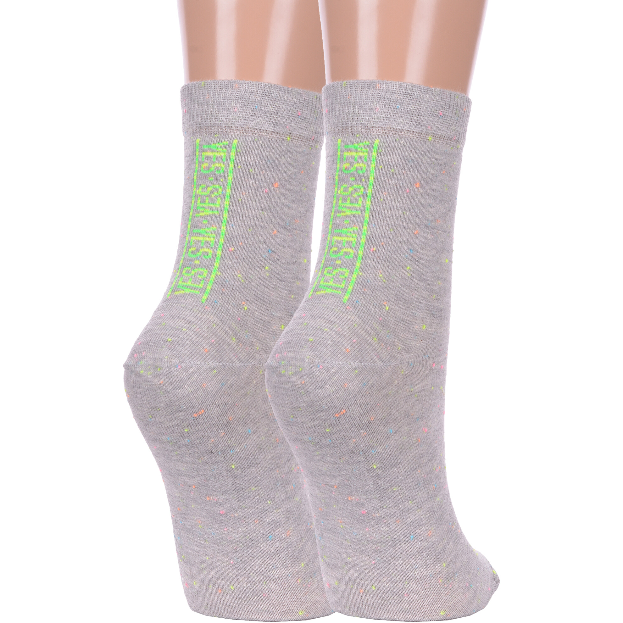 Комплект носков женских Брестский чулочный комбинат 2-21С1150 серых 25, 2 пары