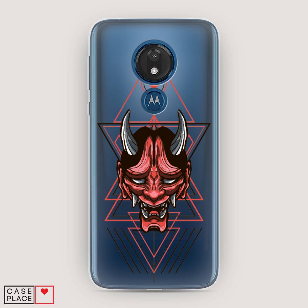 

Чехол для Motorola Moto G7 "Hanya Oni mask", Серый;красный;черный, 241150-4