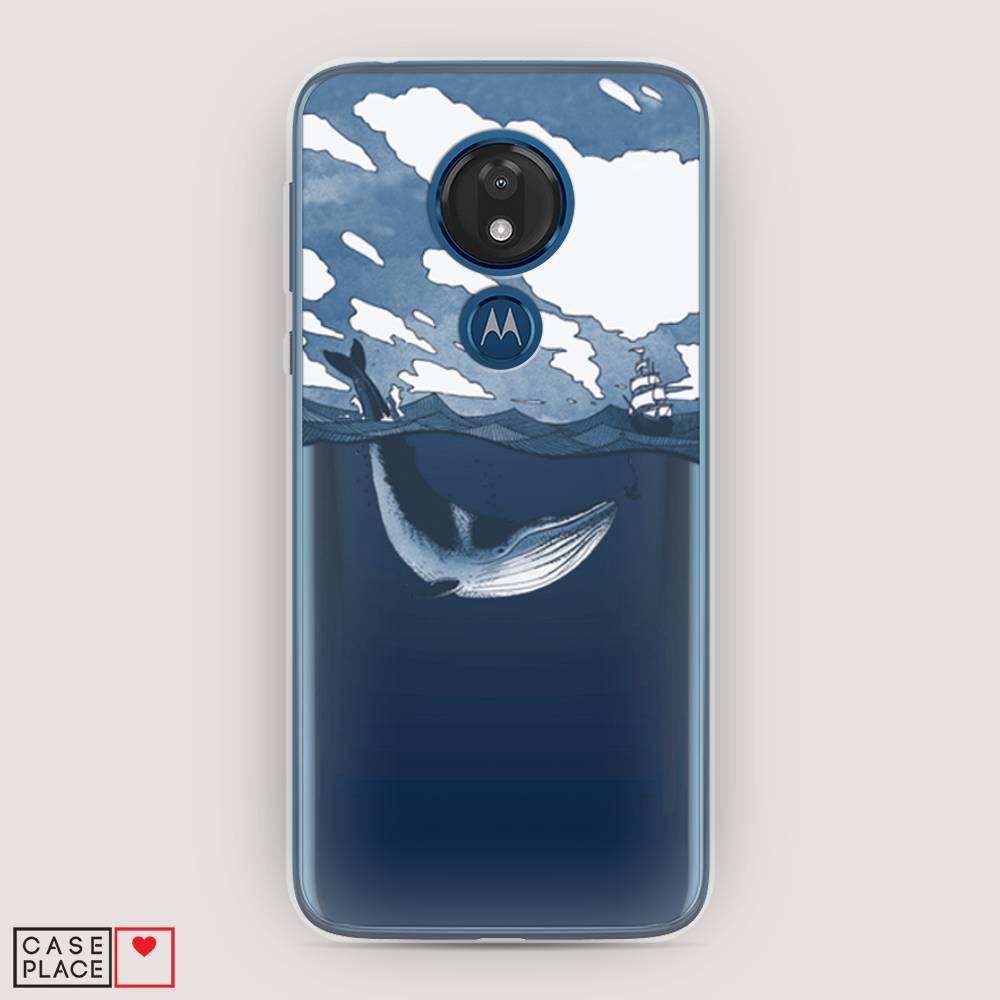 

Чехол для Motorola Moto G7 "Большой кит", Синий, 241150-1