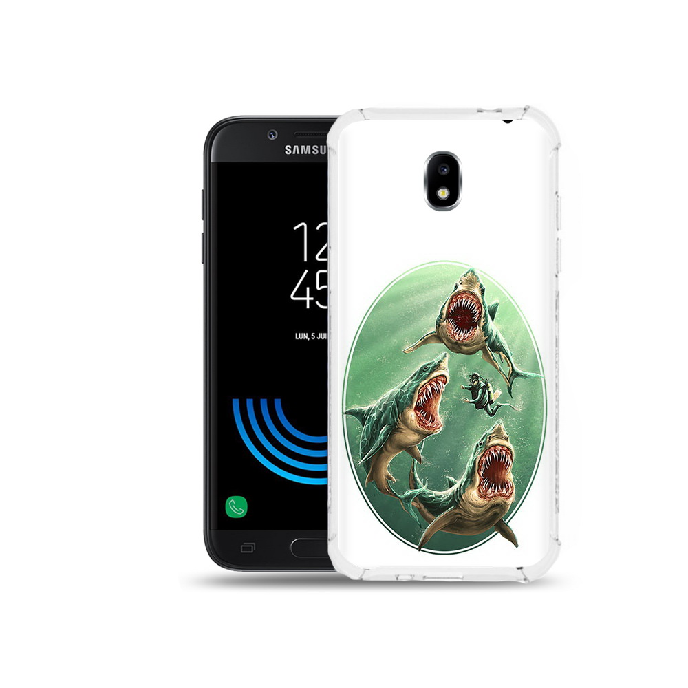 

Чехол MyPads Tocco для Samsung Galaxy J5 (2017) синяя бездна, Прозрачный, Tocco