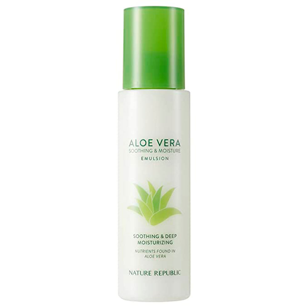 фото Эмульсия для лица nature republic aloe vera soothing and moisture 90% emulsion, 155 мл