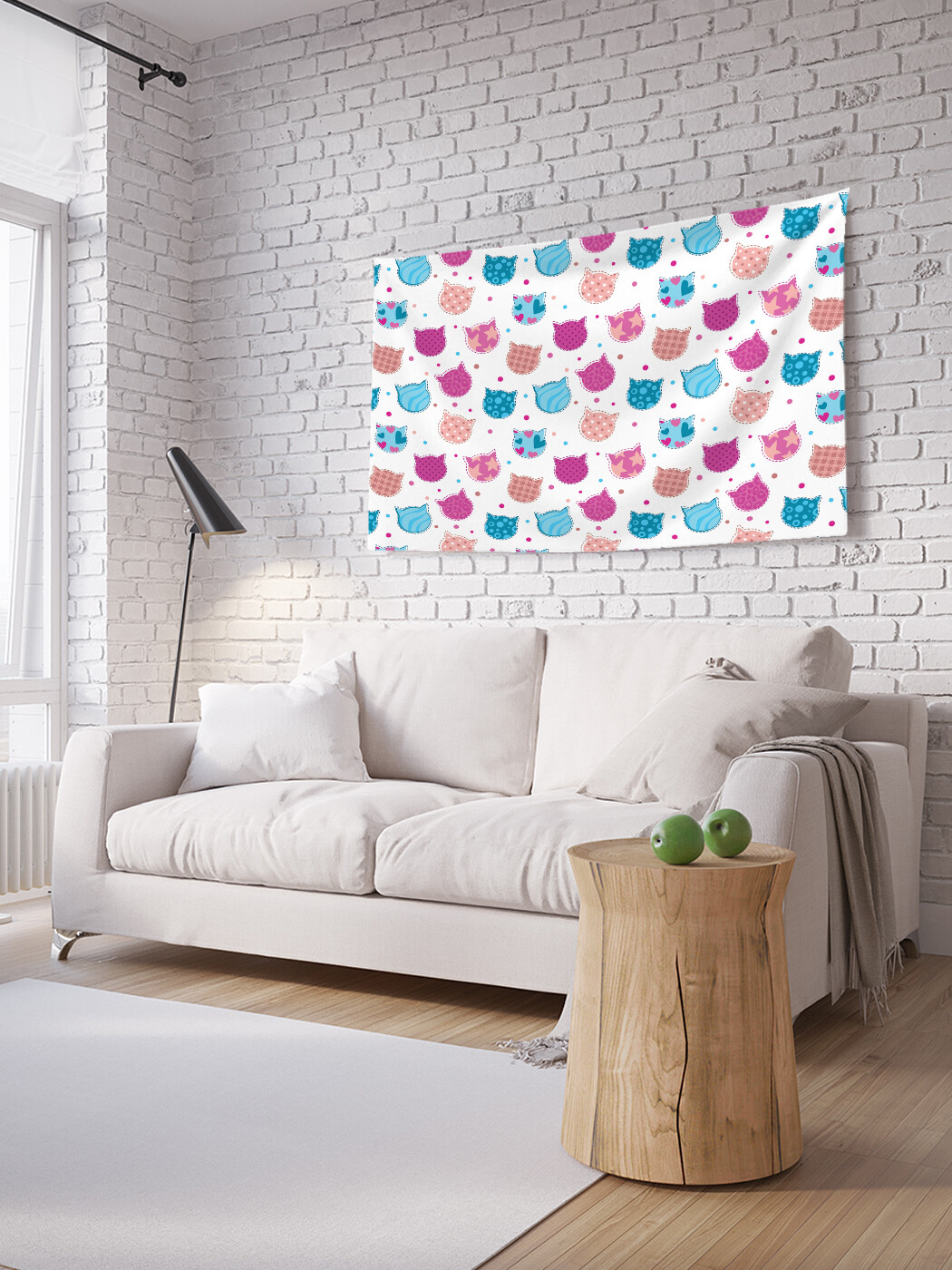 

Горизонтальное фотопанно JoyArty Кошачьи формы, из ткани, 150х200 см