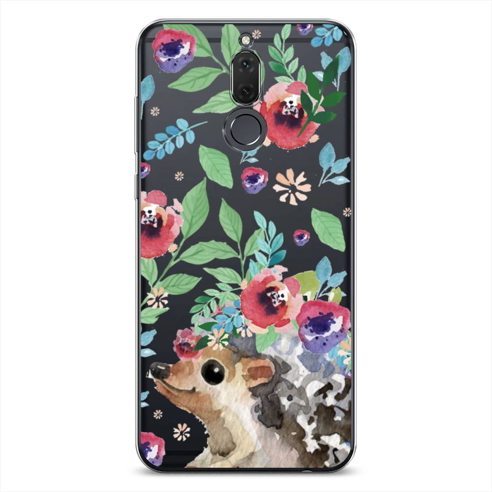 

Чехол Awog на Huawei Nova 2i/Mate 10 Lite "Ежик в цветах акварель", Розовый;зеленый;коричневый, 6120550-2