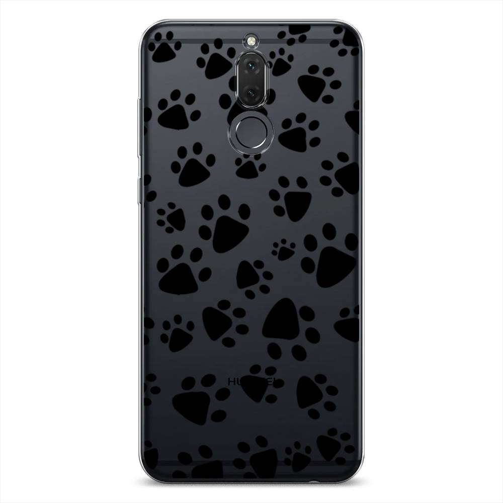 

Чехол Awog на Huawei Nova 2i/Mate 10 Lite "Лапки черные", Черный, 6120550-2