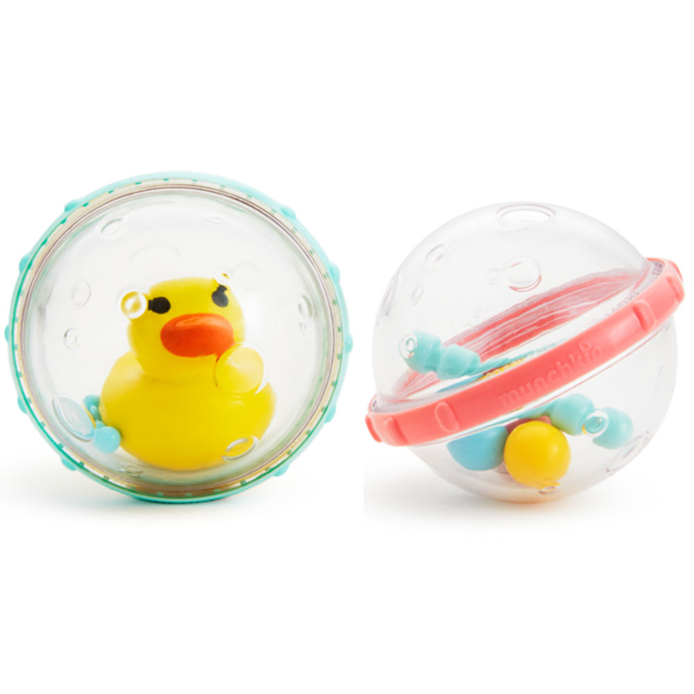 Игрушка Munchkin для ванны Пузыри-поплавки утёнок 2 шт 4+ munchkin игрушка для ванны пузыри поплавки кит 2 шт