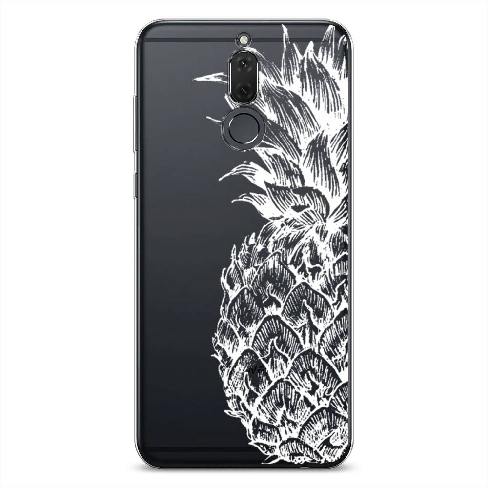 

Чехол Awog на Huawei Nova 2i/Mate 10 Lite "Ананас графика белая", Белый, 6120550-10