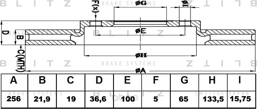 

Вs0153_Диск Тормозной Передний Аudi А2/А3, Vw Gоlf/Воrа 1.6 96> BLITZ bs0153