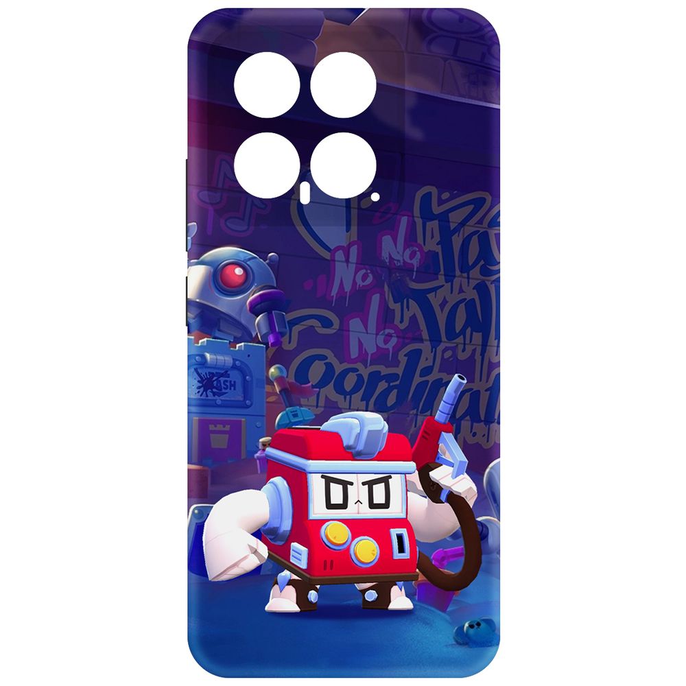 

Чехол-накладка Krutoff Soft Case Brawl Stars - V8-БИТ для Xiaomi 14 черный