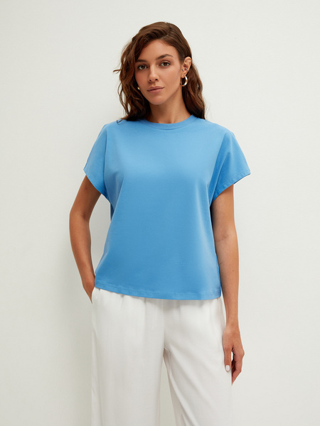 

Футболка женская ZARINA 2266535445 голубая XS, 2266535445