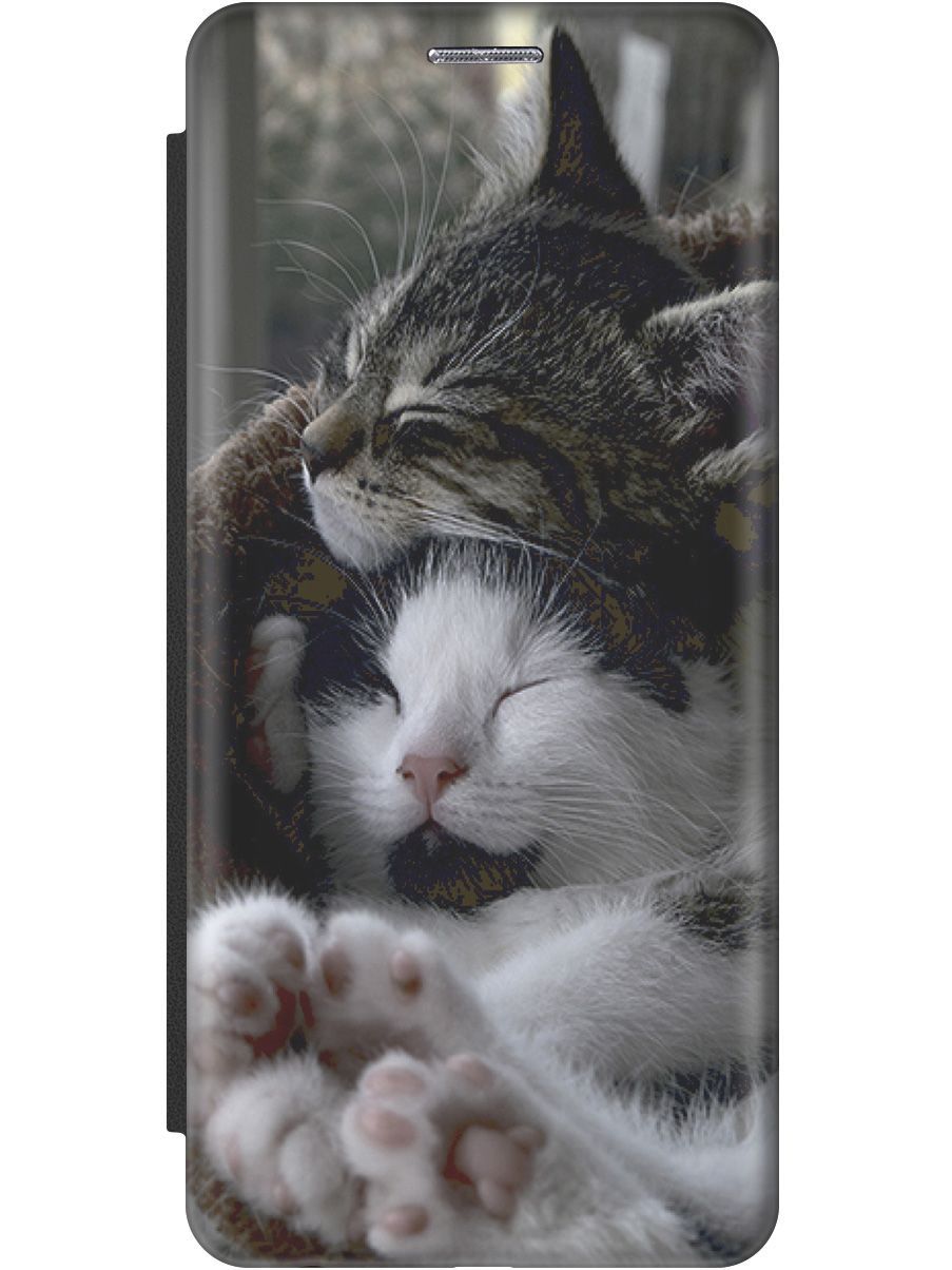 

Чехол на Samsung Galaxy S23 Ultra "Отдыхающие котики" черный, Белый;коричневый, 158355