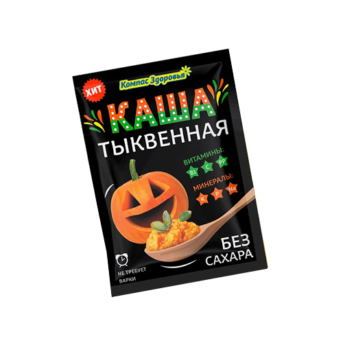 

Каша Заварная Овсяная С Тыквой Компас Здоровья 30 Г (6шт.)