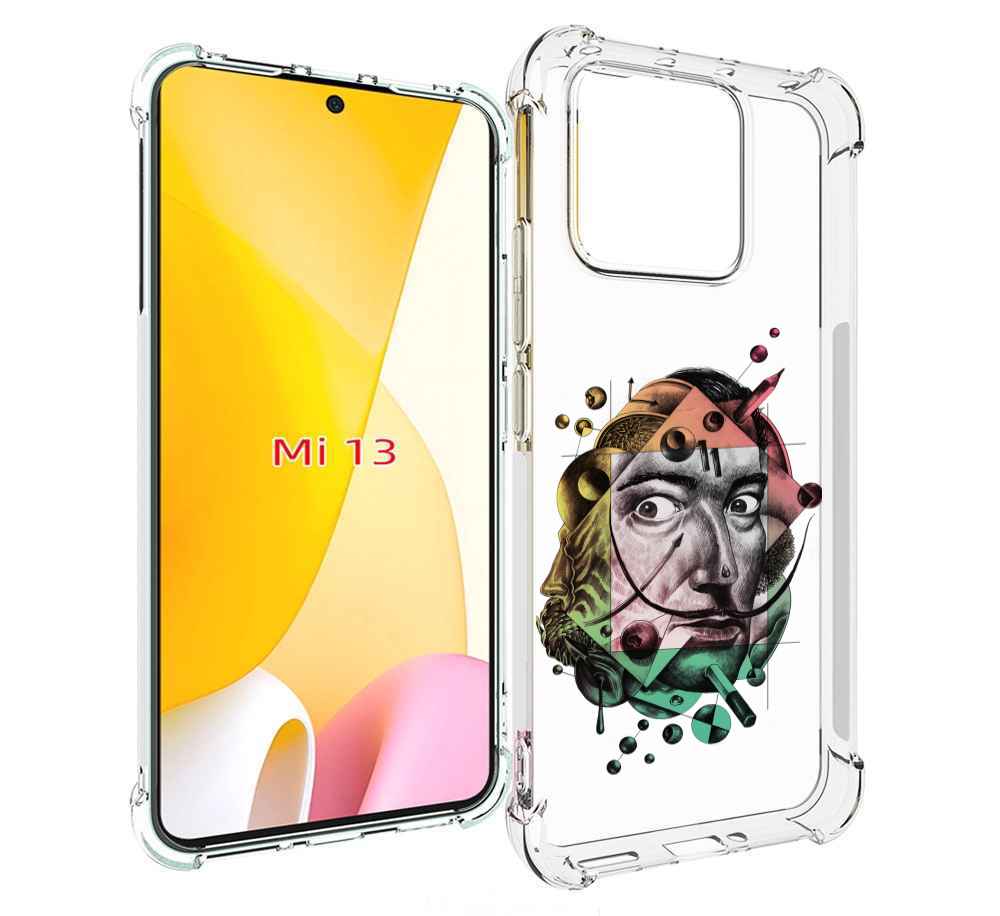 

Чехол MyPads разноцветное лицо абстракция для Xiaomi 13, Прозрачный, Tocco