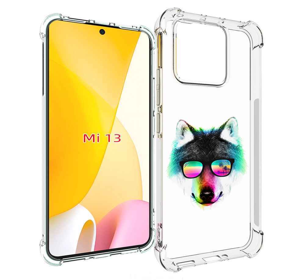 

Чехол MyPads радужный волк для Xiaomi 13, Прозрачный, Tocco