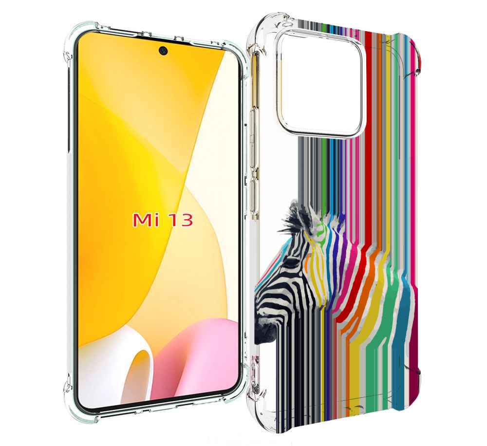 

Чехол MyPads радужная зебра для Xiaomi 13, Прозрачный, Tocco
