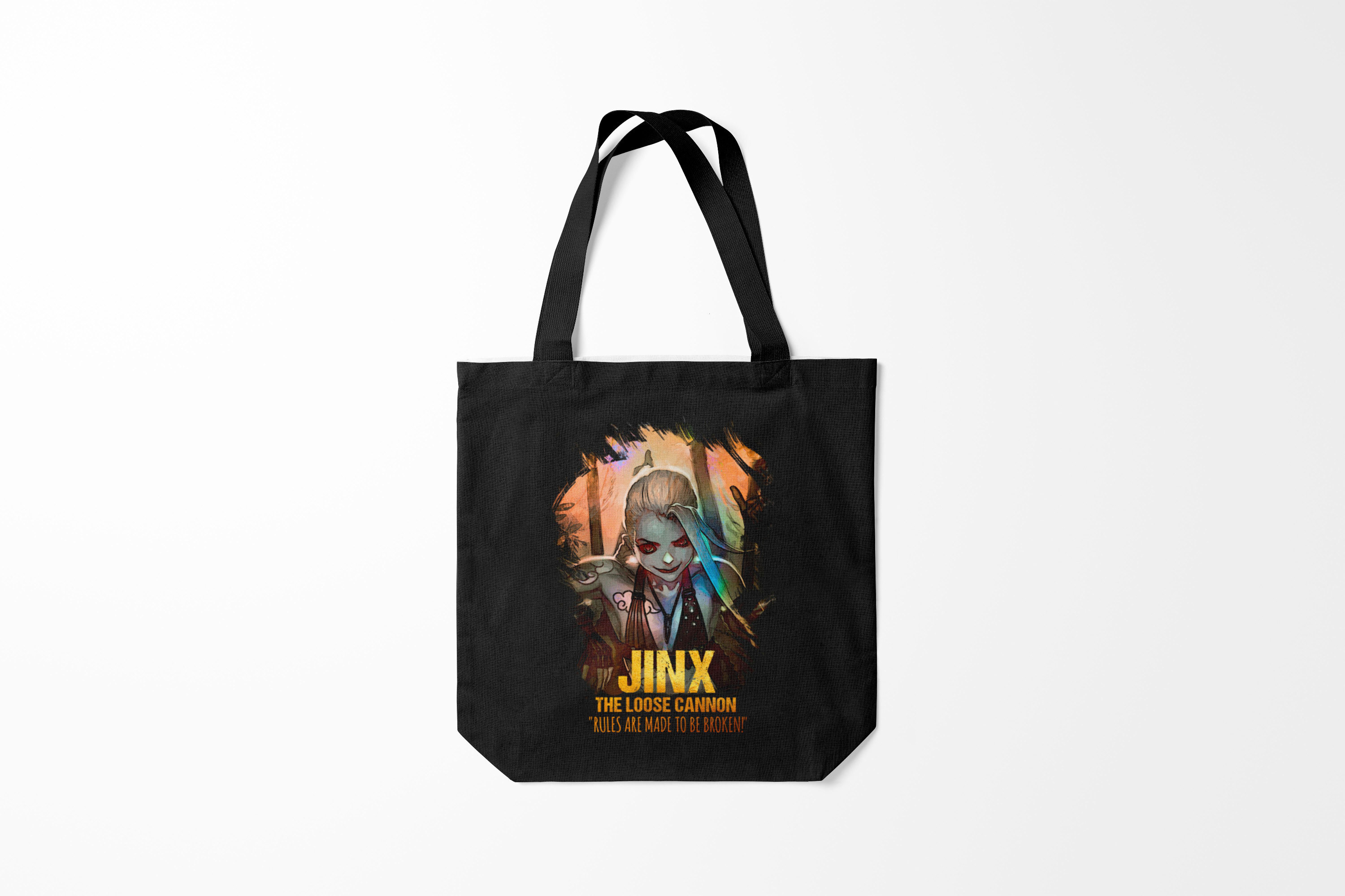 

Сумка шoппер унисекс Burnettie League Of Legends Jinx, черный, League Of Legends Jinx
