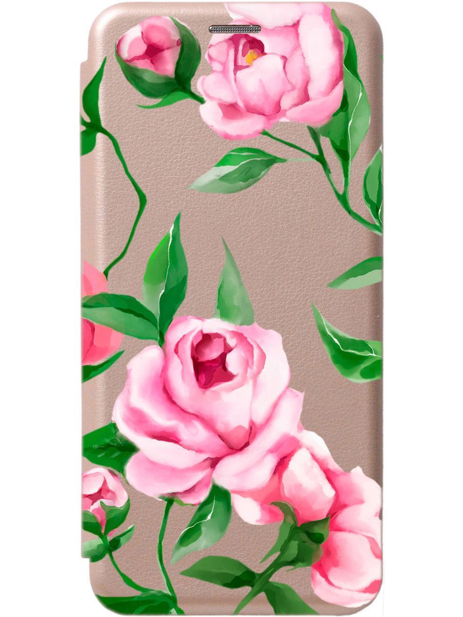 

Чехол на Samsung Galaxy S23 Ultra "Amazing Peonies" золотой, Золотистый;розовый, 158352