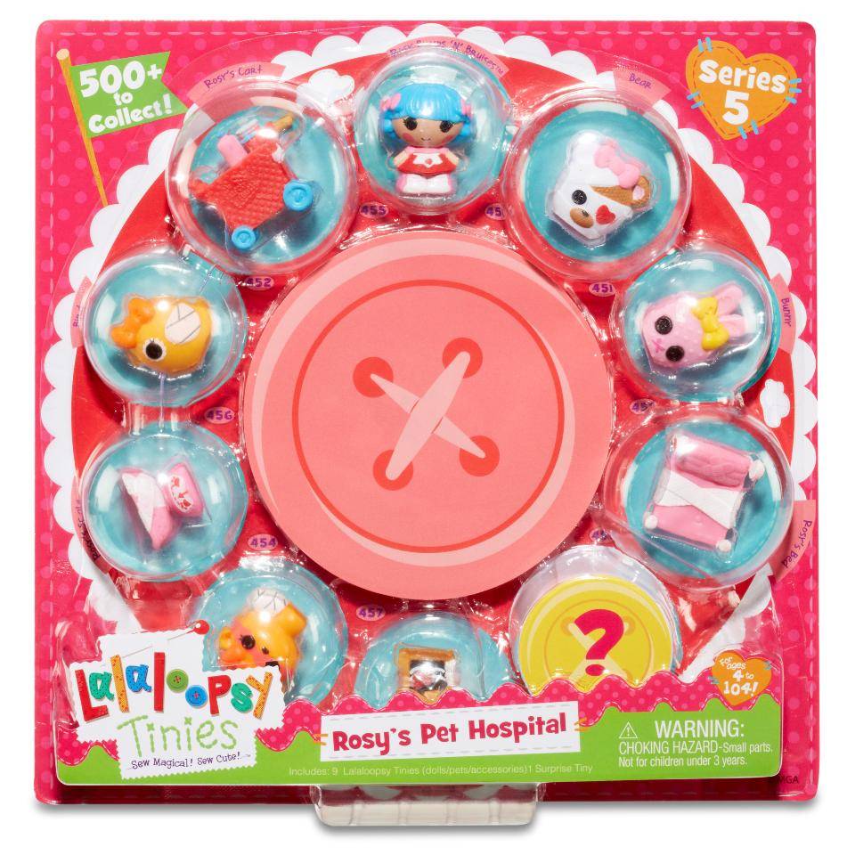 

Игровой набор Lalaloopsy Tinies Серия 5 Rosy s Pet Hospital 10 шт 544029