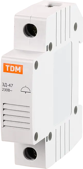 звонок беспроводной в эл сеть tdm electric збс 11 м1 эм sq1901 0013 Звонок TDM Electric ЗД-47 на DIN-рейку
