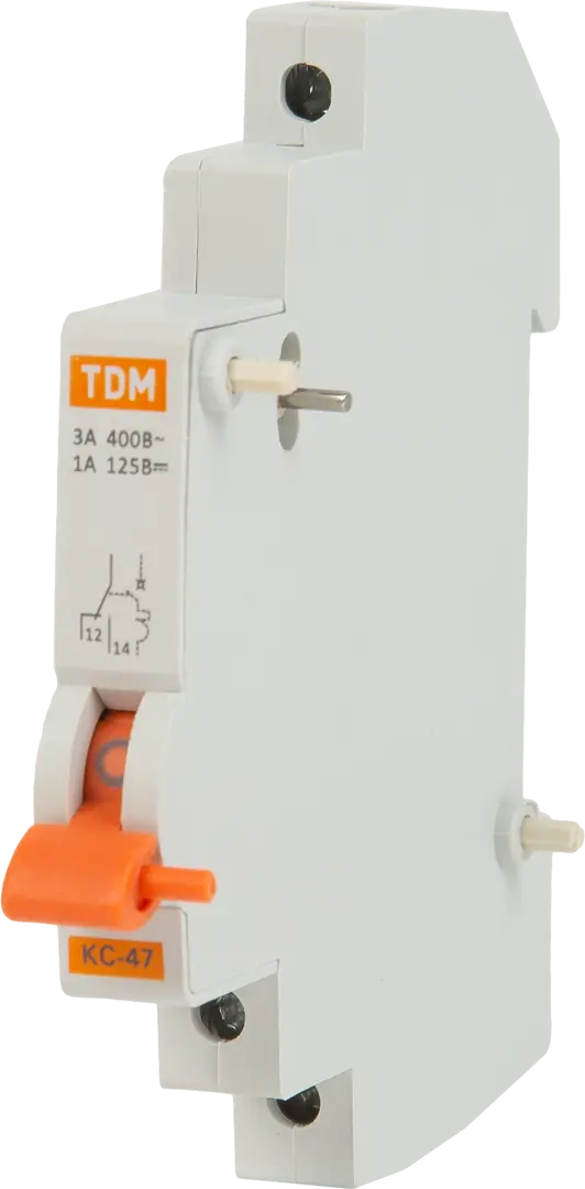 Контакт дополнительный TDM Electric КС47 на DIN-рейку дополнительный контакт состояния автоматического выключателя эра
