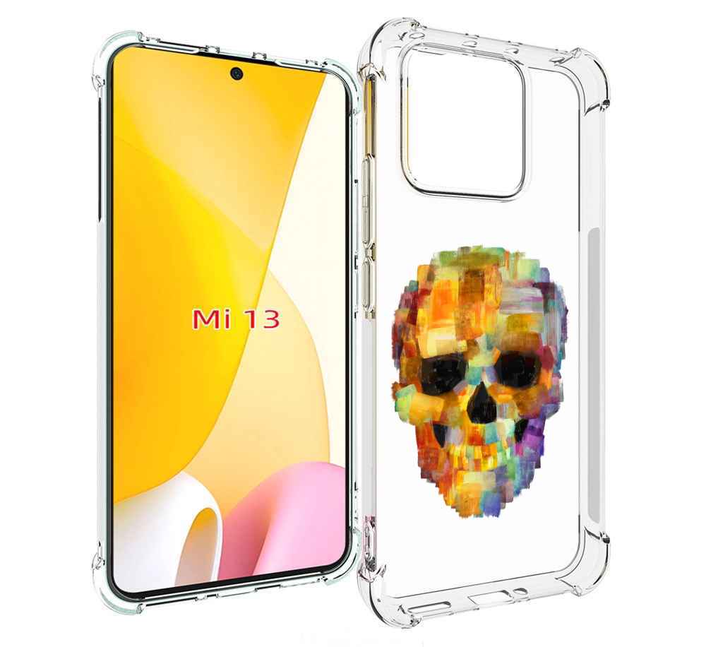 

Чехол MyPads нарисованный череп для Xiaomi 13, Прозрачный, Tocco