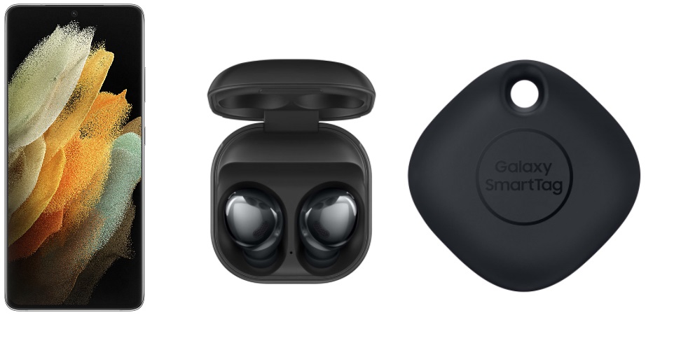 

Комплект Samsung Galaxy S21 Ultra 128Gb Silver + Galaxy Buds Pro Black + Galaxy Smart Tag