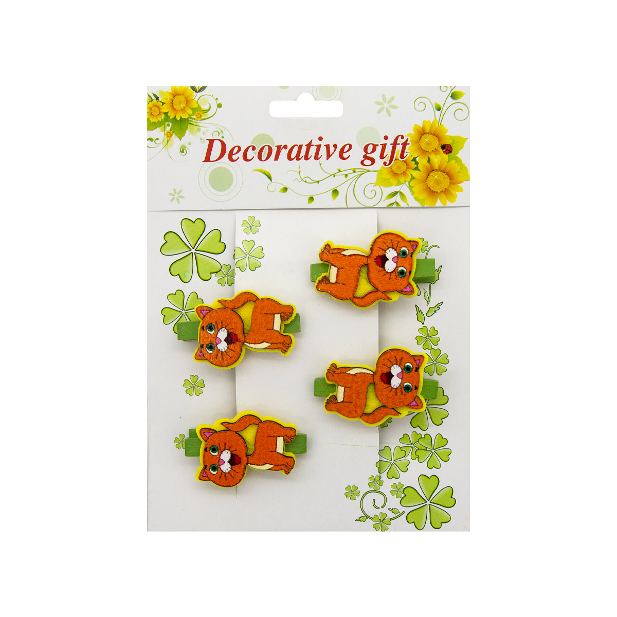 

PR Набор декоративных прищепок 'Decorative Gift', 4 шт. (52)