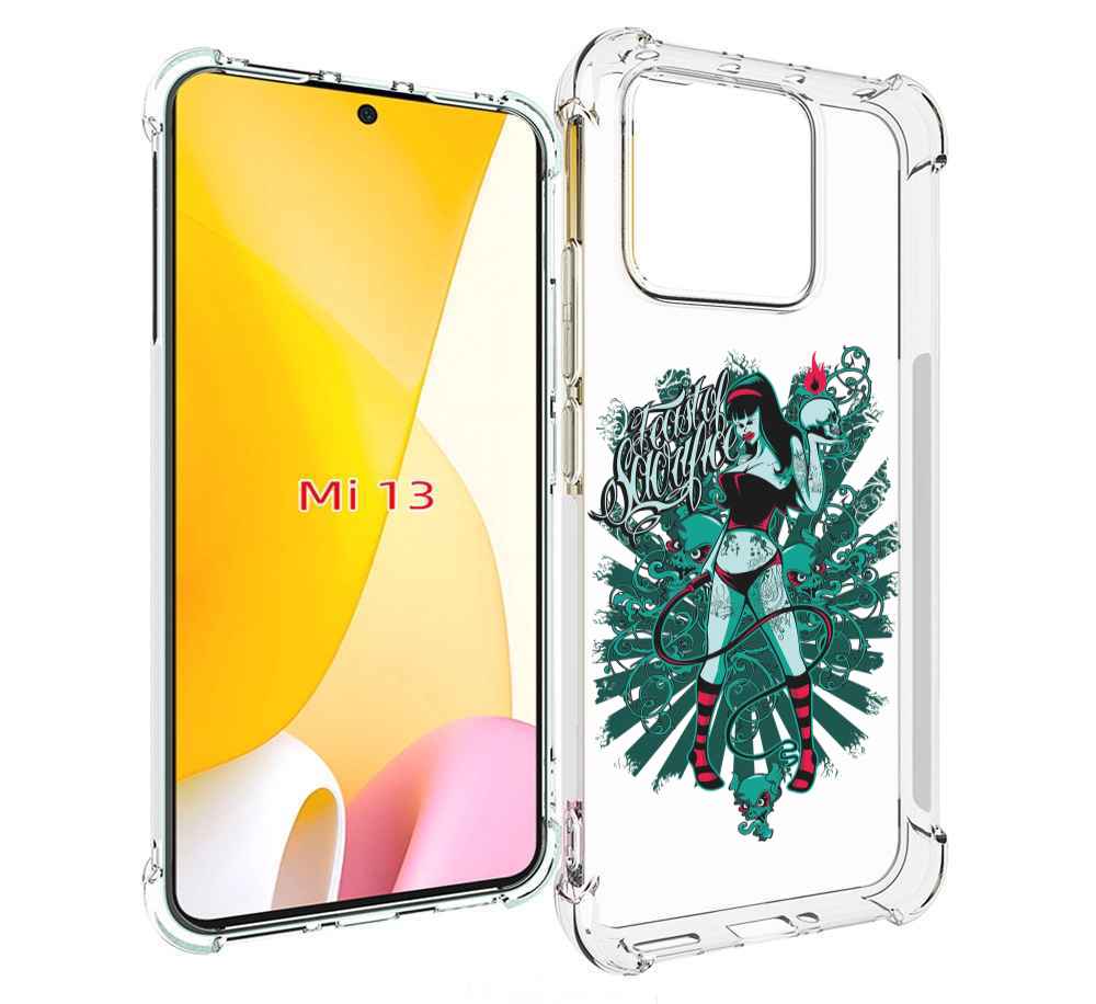 

Чехол MyPads нарисованная девушка в татуировках для Xiaomi 13, Прозрачный, Tocco