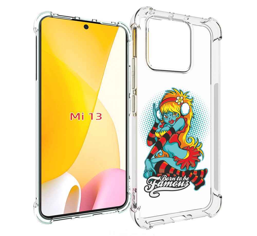 

Чехол MyPads нарисованная девушка в наушниках для Xiaomi 13, Прозрачный, Tocco