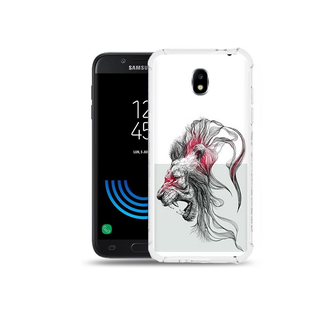 

Чехол MyPads Tocco для Samsung Galaxy J5 (2017) разъяренный лев, Прозрачный, Tocco