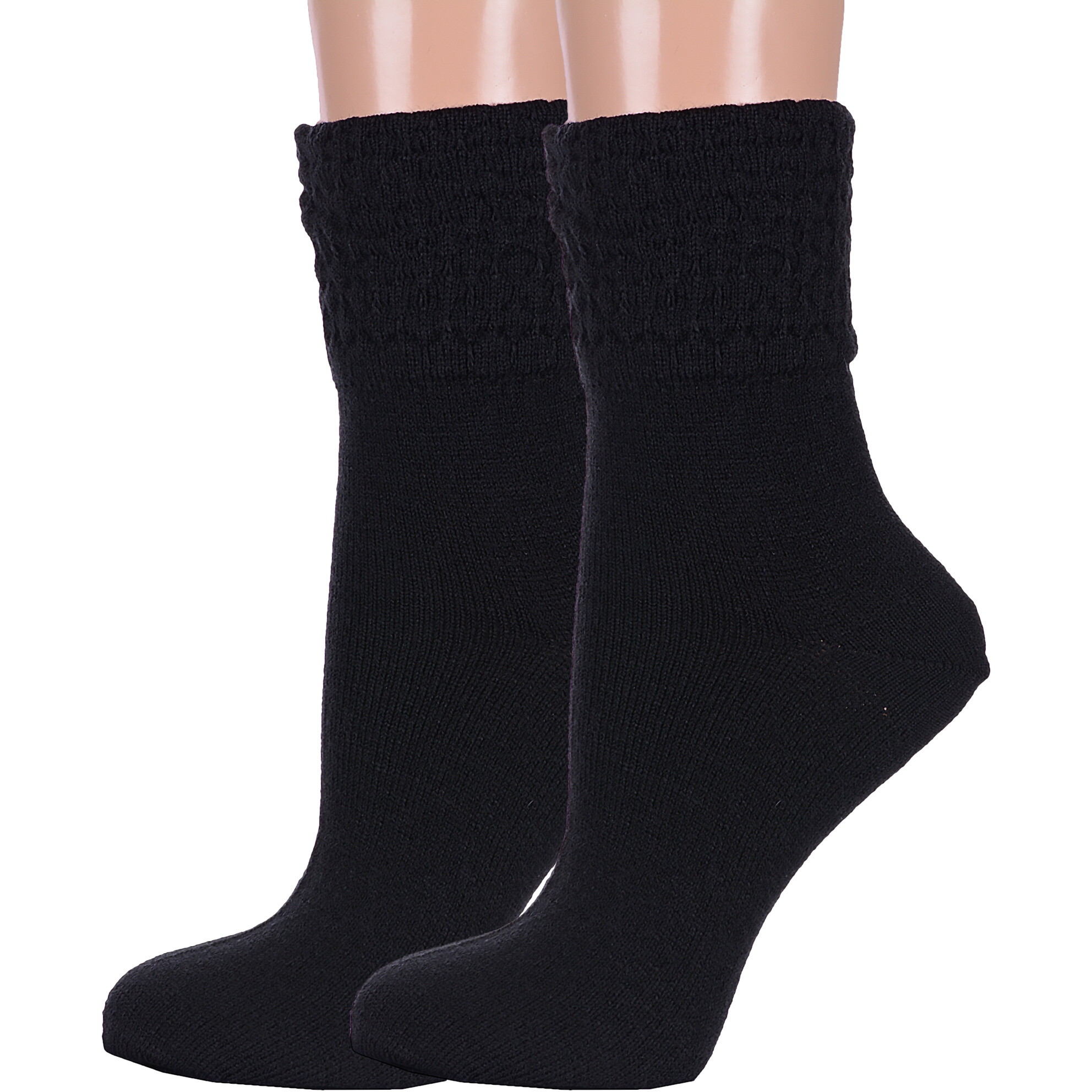 Комплект носков женских LorenzLine 2-В16 черных 23, 2 пары