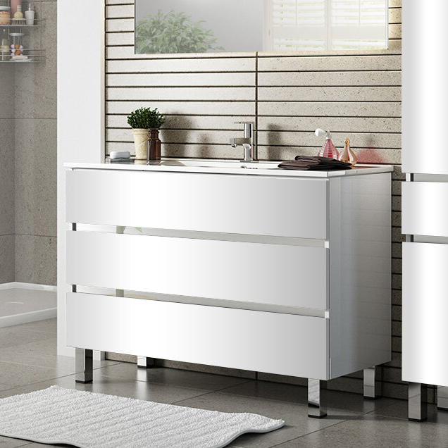 

Тумба с раковиной Sanvit Кубэ-3 120 белый глянец, Кубэ-3 120 белый глянец