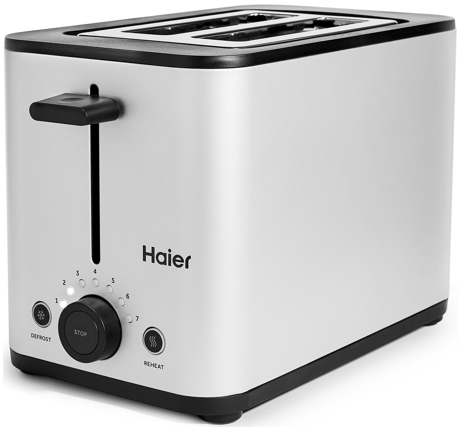 Тостер Haier HT-601 серебристый холодильник haier hrf 541dm7ru серебристый